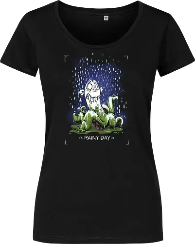 Rainy Day - Krake, Oktopus, Regen, Herbst, Monsta, Monster - Women T-Shirt