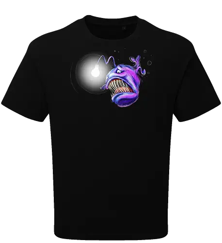 Monsta der Tiefe (Tiefseeangler) - Oversize T-Shirt