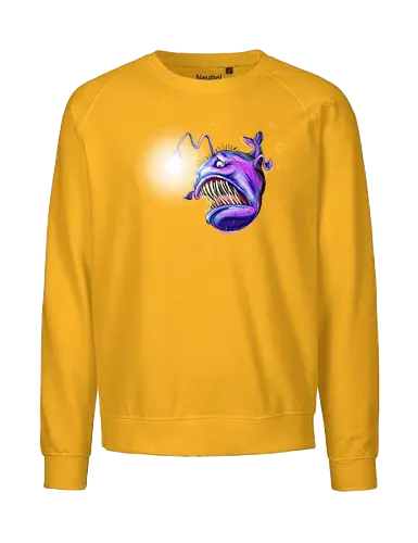 Monsta der Tiefe (Tiefseeangler) - Fairtrade Sweatshirt