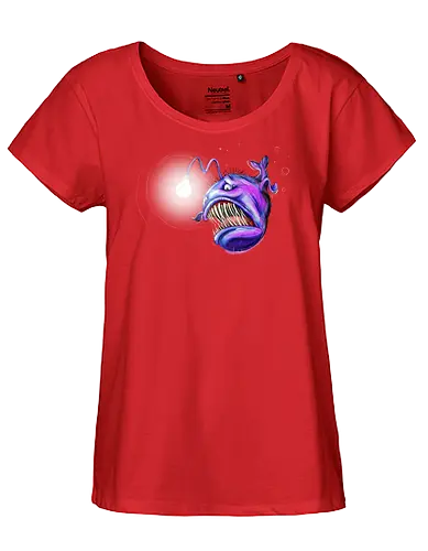 Monsta der Tiefe (Tiefseeangler) - Fairtrade Girl Shirt