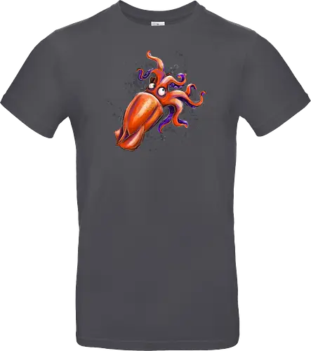 Calamaro unfrittiert - Monsta, Monster, Calamari, Meer, Fisch, Tintenfisch - Standard T-Shirt