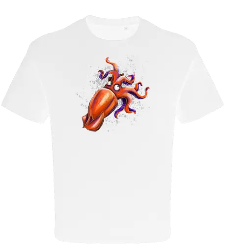 Calamaro unfrittiert - Monsta, Monster, Calamari, Meer, Fisch, Tintenfisch - Oversize T-Shirt
