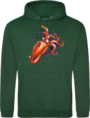 Calamaro unfrittiert - Monsta, Monster, Calamari, Meer, Fisch, Tintenfisch - Standard Hoodie