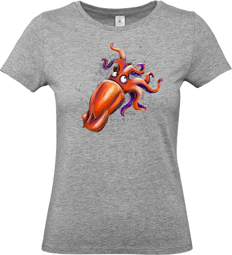 Calamaro unfrittiert - Monsta, Monster, Calamari, Meer, Fisch, Tintenfisch - Standard T-Shirt (Women)