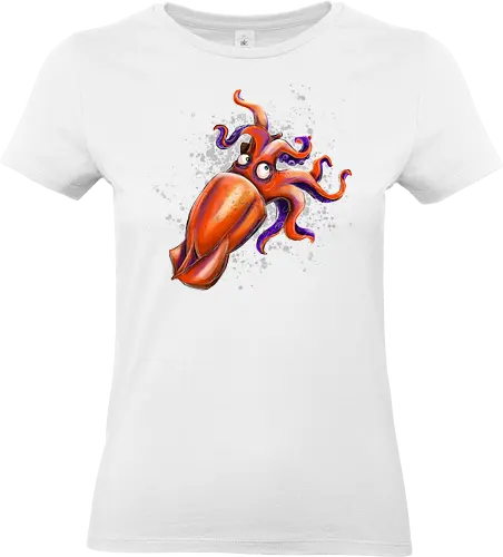 Calamaro unfrittiert - Monsta, Monster, Calamari, Meer, Fisch, Tintenfisch - Standard T-Shirt (Women)
