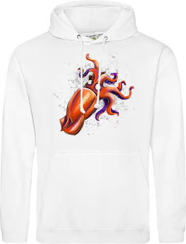 Calamaro unfrittiert - Monsta, Monster, Calamari, Meer, Fisch, Tintenfisch - Standard Hoodie