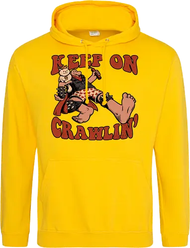 Keep on Crawlin' - Nerd, Geek, Fantasy, Adventure, Rpg, Litrpg, Book, Books, Bookworm, Science Fantasy, Science Fiction, Scifi, Cat, Pet, Donut, Funny, Post-apocalyptic, Apocalypse, Post Apocalyptic, Apocalyptic Cats, Postapocalypse, Post-apocalypse, Poster, Keep On - Standard Hoodie