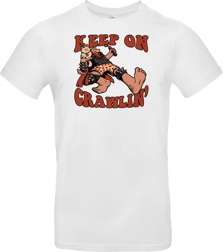 Keep on Crawlin' - Nerd, Geek, Fantasy, Adventure, Rpg, Litrpg, Book, Books, Bookworm, Science Fantasy, Science Fiction, Scifi, Cat, Pet, Donut, Funny, Post-apocalyptic, Apocalypse, Post Apocalyptic, Apocalyptic Cats, Postapocalypse, Post-apocalypse, Poster, Keep On - Standard T-Shirt