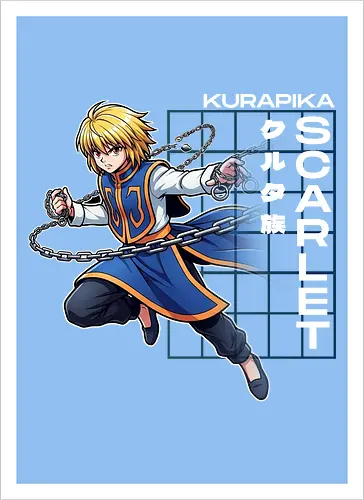 Kurapika - Hunter X Hunter - hxh, kurapika, hunter x hunter, anime gift, jjk, Pirate - Artprint