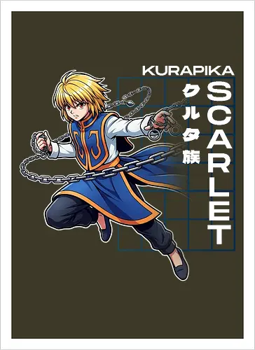 Kurapika - Hunter X Hunter - hxh, kurapika, hunter x hunter, anime gift, jjk, Pirate - Artprint