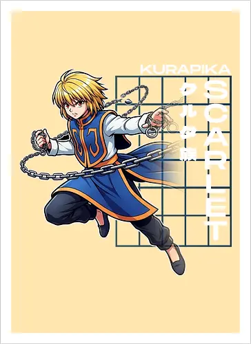 Kurapika - Hunter X Hunter - hxh, kurapika, hunter x hunter, anime gift, jjk, Pirate - Artprint
