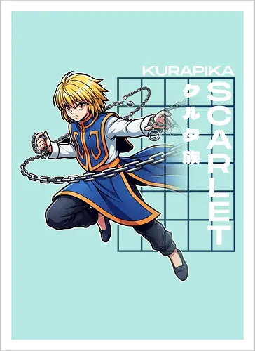Kurapika - Hunter X Hunter - hxh, kurapika, hunter x hunter, anime gift, jjk, Pirate - Artprint