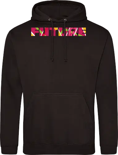 Rewind The Future - 80s, 80s movies, 90s, abstract, colorful, geometric, negative space art, nostalgia, pattern, retro, retro future, retro movies, time travel, vintage - Standard Hoodie