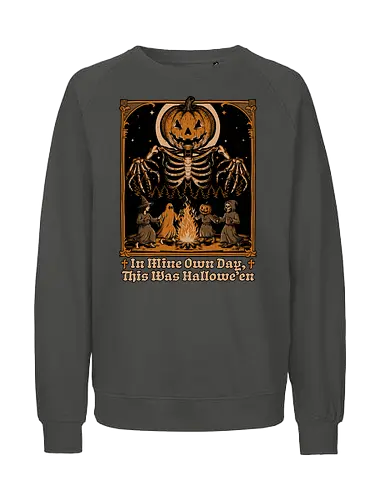 Halloween Medieval Dance - Halloween, Halloween Humor, Halloween Design, Halloween Art, Halloween Aesthetic, Halloween Pumpkin, Halloween Vibes, Spooky, Spooky Season, Creepy, Creepy Cute, Scary, Scary Art, Candy, Pumpkins, Pumpkin, Ghost, Jack-o-lantern, Jack O Lantern Design, Jack O Lantern, Witch, Skeleton, Skull, Forest, Dark, Night, Spirit, Dance, Dancing, Medieval - Fairtrade Sweatshirt