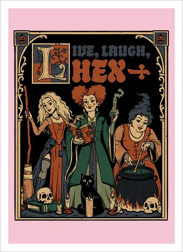 Medieval Witch Sisters - Medieval, Bewitched, Witches, Witchcraft, Witch, Sisters, Movies, Movie, 90s Movies, Old Movies, Classic Movies, Classic Movie, Horror, Horror Comedy, Comedy, Dark Fantasy, Fantasy, Adventure, Pumpkin, Ritual, Dark Ritual, Magic, Magical, Grimoire, Book, Broom, Broomstick, Cat, Black Cat, Potion, Skull, Skulls, Candle, Live Laugh Love, Laugh, Laughing, Quote, Brewing, Brewery, Halloween, Halloween Movie, Halloween Movies, Halloween Design, Halloween Art, Halloween Aesthetic, Halloween Vibes, Classic, Cult Classic - Artprint