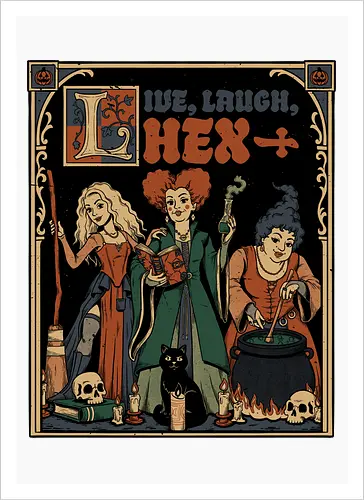 Medieval Witch Sisters - Medieval, Bewitched, Witches, Witchcraft, Witch, Sisters, Movies, Movie, 90s Movies, Old Movies, Classic Movies, Classic Movie, Horror, Horror Comedy, Comedy, Dark Fantasy, Fantasy, Adventure, Pumpkin, Ritual, Dark Ritual, Magic, Magical, Grimoire, Book, Broom, Broomstick, Cat, Black Cat, Potion, Skull, Skulls, Candle, Live Laugh Love, Laugh, Laughing, Quote, Brewing, Brewery, Halloween, Halloween Movie, Halloween Movies, Halloween Design, Halloween Art, Halloween Aesthetic, Halloween Vibes, Classic, Cult Classic - Artprint