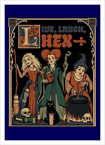Medieval Witch Sisters - Medieval, Bewitched, Witches, Witchcraft, Witch, Sisters, Movies, Movie, 90s Movies, Old Movies, Classic Movies, Classic Movie, Horror, Horror Comedy, Comedy, Dark Fantasy, Fantasy, Adventure, Pumpkin, Ritual, Dark Ritual, Magic, Magical, Grimoire, Book, Broom, Broomstick, Cat, Black Cat, Potion, Skull, Skulls, Candle, Live Laugh Love, Laugh, Laughing, Quote, Brewing, Brewery, Halloween, Halloween Movie, Halloween Movies, Halloween Design, Halloween Art, Halloween Aesthetic, Halloween Vibes, Classic, Cult Classic - Artprint