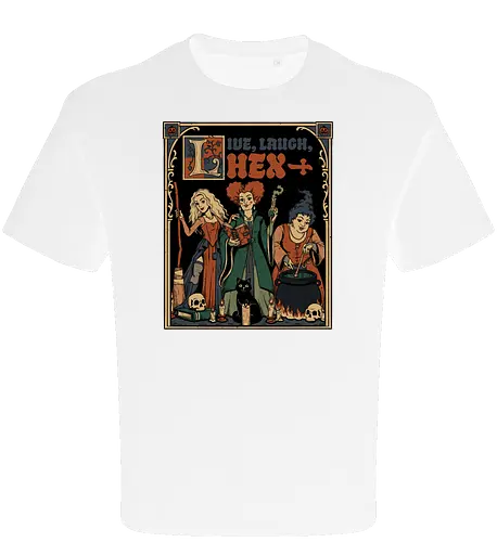 Medieval Witch Sisters - Medieval, Bewitched, Witches, Witchcraft, Witch, Sisters, Movies, Movie, 90s Movies, Old Movies, Classic Movies, Classic Movie, Horror, Horror Comedy, Comedy, Dark Fantasy, Fantasy, Adventure, Pumpkin, Ritual, Dark Ritual, Magic, Magical, Grimoire, Book, Broom, Broomstick, Cat, Black Cat, Potion, Skull, Skulls, Candle, Live Laugh Love, Laugh, Laughing, Quote, Brewing, Brewery, Halloween, Halloween Movie, Halloween Movies, Halloween Design, Halloween Art, Halloween Aesthetic, Halloween Vibes, Classic, Cult Classic - Oversize T-Shirt