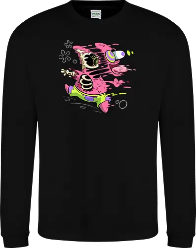 Freaky Stern - Psychedelische Chaos-Kreatur - freaky star, rosa kreatur, horror kunst, creepy cartoon, skelett kunst, body horror, patrick star, seltsame kreatur, dark cartoon, surreal art, Sponge, patrick horror, patrick freaky, patrick star fan art, spongebob horror, cartoon horror, creepy art, horror cartoon, skeleton art, seltsamer charakter, geek art, body horror, dark art, surreal art, creepy cartoon, patrick star art, geek art, pop culture, weird art, psychedelic art, creepy art, monster design, horror cartoon - Sweatshirt