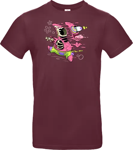 Freaky Stern - Psychedelische Chaos-Kreatur - freaky star, rosa kreatur, horror kunst, creepy cartoon, skelett kunst, body horror, patrick star, seltsame kreatur, dark cartoon, surreal art, Sponge, patrick horror, patrick freaky, patrick star fan art, spongebob horror, cartoon horror, creepy art, horror cartoon, skeleton art, seltsamer charakter, geek art, body horror, dark art, surreal art, creepy cartoon, patrick star art, geek art, pop culture, weird art, psychedelic art, creepy art, monster design, horror cartoon - Standard T-Shirt