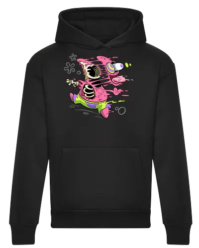 Freaky Stern - Psychedelische Chaos-Kreatur - freaky star, rosa kreatur, horror kunst, creepy cartoon, skelett kunst, body horror, patrick star, seltsame kreatur, dark cartoon, surreal art, Sponge, patrick horror, patrick freaky, patrick star fan art, spongebob horror, cartoon horror, creepy art, horror cartoon, skeleton art, seltsamer charakter, geek art, body horror, dark art, surreal art, creepy cartoon, patrick star art, geek art, pop culture, weird art, psychedelic art, creepy art, monster design, horror cartoon - Heavyweight Hoodie