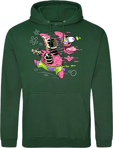 Freaky Stern - Psychedelische Chaos-Kreatur - freaky star, rosa kreatur, horror kunst, creepy cartoon, skelett kunst, body horror, patrick star, seltsame kreatur, dark cartoon, surreal art, Sponge, patrick horror, patrick freaky, patrick star fan art, spongebob horror, cartoon horror, creepy art, horror cartoon, skeleton art, seltsamer charakter, geek art, body horror, dark art, surreal art, creepy cartoon, patrick star art, geek art, pop culture, weird art, psychedelic art, creepy art, monster design, horror cartoon - Standard Hoodie