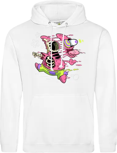 Freaky Stern - Psychedelische Chaos-Kreatur - freaky star, rosa kreatur, horror kunst, creepy cartoon, skelett kunst, body horror, patrick star, seltsame kreatur, dark cartoon, surreal art, Sponge, patrick horror, patrick freaky, patrick star fan art, spongebob horror, cartoon horror, creepy art, horror cartoon, skeleton art, seltsamer charakter, geek art, body horror, dark art, surreal art, creepy cartoon, patrick star art, geek art, pop culture, weird art, psychedelic art, creepy art, monster design, horror cartoon - Standard Hoodie