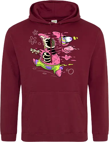 Freaky Stern - Psychedelische Chaos-Kreatur - freaky star, rosa kreatur, horror kunst, creepy cartoon, skelett kunst, body horror, patrick star, seltsame kreatur, dark cartoon, surreal art, Sponge, patrick horror, patrick freaky, patrick star fan art, spongebob horror, cartoon horror, creepy art, horror cartoon, skeleton art, seltsamer charakter, geek art, body horror, dark art, surreal art, creepy cartoon, patrick star art, geek art, pop culture, weird art, psychedelic art, creepy art, monster design, horror cartoon - Standard Hoodie