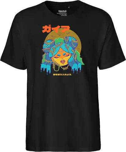 MOTHER NATURE - nature, earth, planet, green, gaia, mother nature, plants - Fairtrade T-Shirt