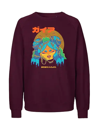 MOTHER NATURE - nature, earth, planet, green, gaia, mother nature, plants - Fairtrade Sweatshirt
