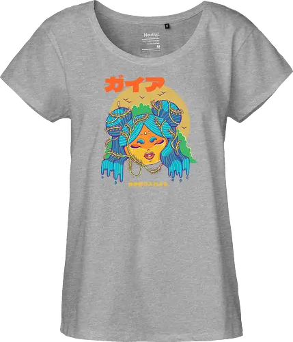 MOTHER NATURE - nature, earth, planet, green, gaia, mother nature, plants - Fairtrade Girl Shirt