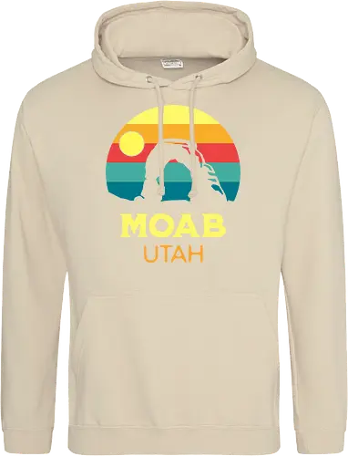 Moab Utah Wüsten Landschaft Sonnenuntergang Outdoor Abenteuer - Standard Hoodie