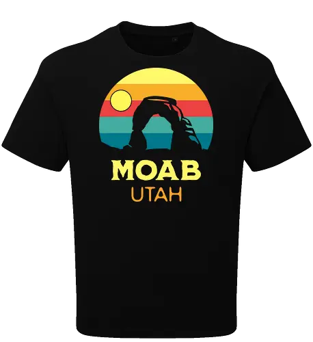 Moab Utah Wüsten Landschaft Sonnenuntergang Outdoor Abenteuer - Oversize T-Shirt