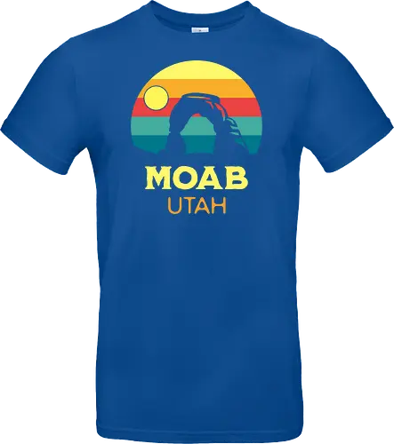 Moab Utah Wüsten Landschaft Sonnenuntergang Outdoor Abenteuer - Standard T-Shirt