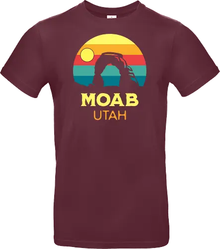 Moab Utah Wüsten Landschaft Sonnenuntergang Outdoor Abenteuer - Standard T-Shirt