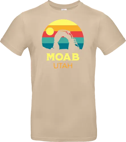 Moab Utah Wüsten Landschaft Sonnenuntergang Outdoor Abenteuer - Standard T-Shirt