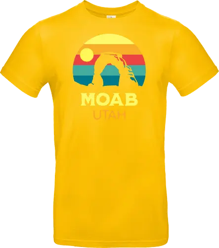 Moab Utah Wüsten Landschaft Sonnenuntergang Outdoor Abenteuer - Standard T-Shirt