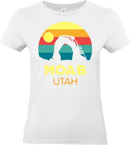 Moab Utah Wüsten Landschaft Sonnenuntergang Outdoor Abenteuer - Standard T-Shirt (Women)