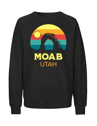 Moab Utah Wüsten Landschaft Sonnenuntergang Outdoor Abenteuer - Fairtrade Sweatshirt