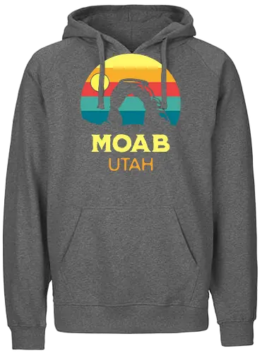 Moab Utah Wüsten Landschaft Sonnenuntergang Outdoor Abenteuer - Fairtrade Hoodie