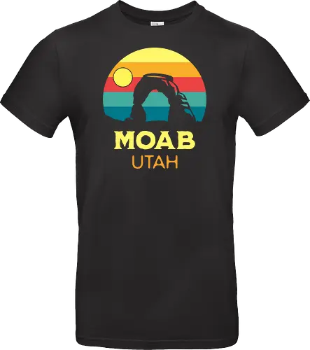 Moab Utah Wüsten Landschaft Sonnenuntergang Outdoor Abenteuer - Standard T-Shirt