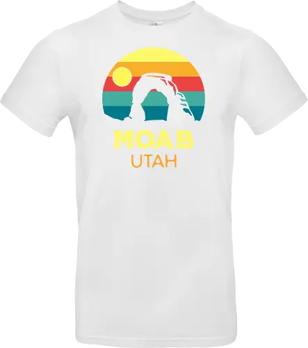 Moab Utah Wüsten Landschaft Sonnenuntergang Outdoor Abenteuer - Standard T-Shirt