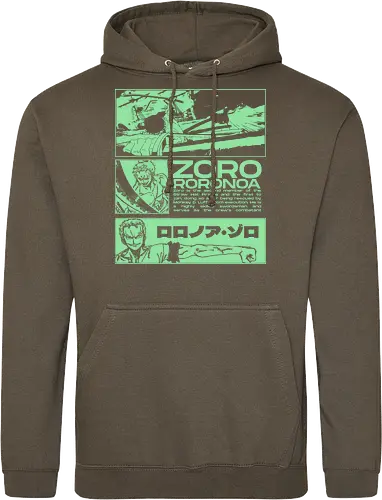 Zoro Roronoa - Straw Hat Pirates Swordman - one, piece, zoro, roronoa, anime, anime gift, jjk, pirate - Standard Hoodie