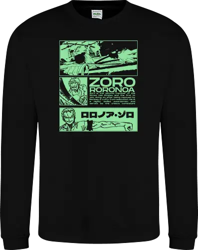 Zoro Roronoa - Straw Hat Pirates Swordman - one, piece, zoro, roronoa, anime, anime gift, jjk, pirate - Sweatshirt