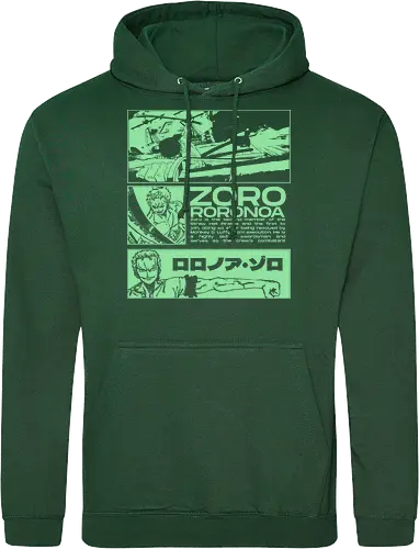 Zoro Roronoa - Straw Hat Pirates Swordman - one, piece, zoro, roronoa, anime, anime gift, jjk, pirate - Standard Hoodie
