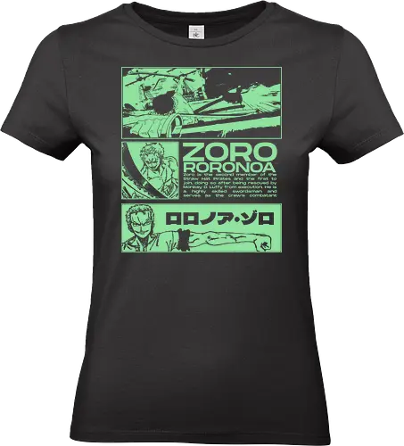 Zoro Roronoa - Straw Hat Pirates Swordman - one, piece, zoro, roronoa, anime, anime gift, jjk, pirate - Standard T-Shirt (Women)