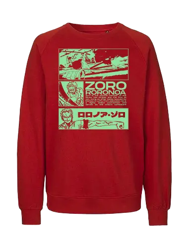 Zoro Roronoa - Straw Hat Pirates Swordman - one, piece, zoro, roronoa, anime, anime gift, jjk, pirate - Fairtrade Sweatshirt