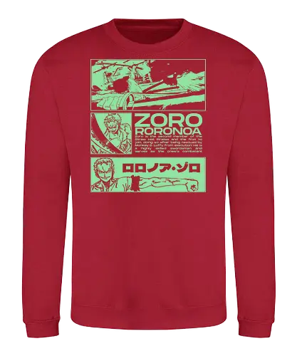 Zoro Roronoa - Straw Hat Pirates Swordman - one, piece, zoro, roronoa, anime, anime gift, jjk, pirate - Sweatshirt