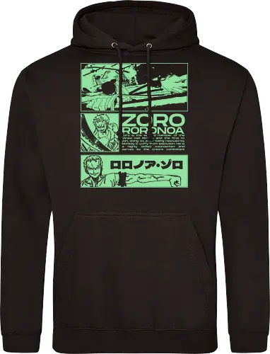 Zoro Roronoa - Straw Hat Pirates Swordman - one, piece, zoro, roronoa, anime, anime gift, jjk, pirate - Standard Hoodie