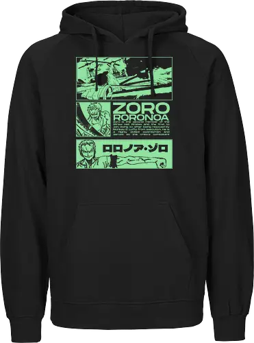 Zoro Roronoa - Straw Hat Pirates Swordman - one, piece, zoro, roronoa, anime, anime gift, jjk, pirate - Fairtrade Hoodie